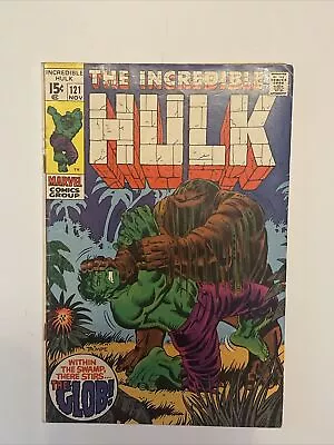 Buy THE INCREDIBLE HULK #121 1969 The GLOB 15 Cent • 15.77£