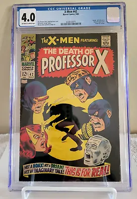 Buy X-men #42 CGC 4.0 (1968 Silver Age) Origin Of Cyclops - John Buscema Cover!! • 60.31£