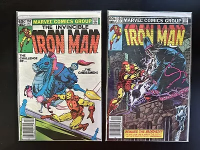 Buy Iron Man  #163,164  Marvel Comics 1982 Vf- • 12.01£