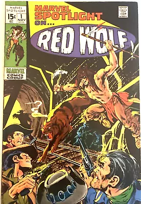 Buy Marvelspotlight # 1. Red Wolf. 1st Series. Key Origin Story.  Nov. 1971. Vfn- • 36.99£