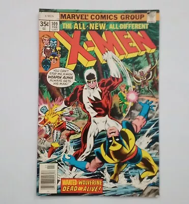 Buy Uncanny X-Men #109 Marvel Comics Newsstand Edition 1978 First App Weapon Alpha • 118.54£