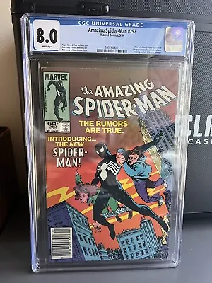 Buy Amazing Spider-Man #252 1984 CGC 8.0 1st Black Costume/Symbiote MARVEL COMICS • 191£