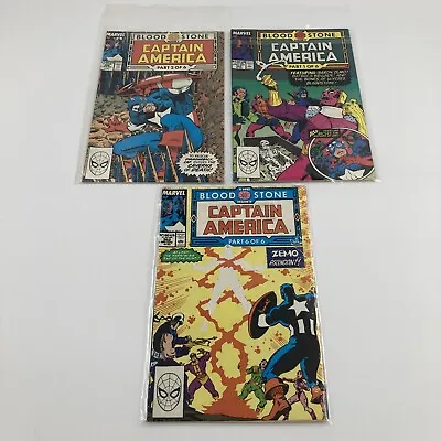 Buy Captain America #357, 358, 362 The Blood Stone Hunt BUNDLE  X3 6 Of MARVEL 1989 • 6£