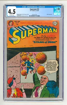 Buy Superman #79 CGC 4.5 VG+ Rare Seventh Highest • 455£