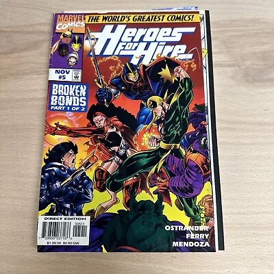 Buy HEROES FOR HIRE # 5 MARVEL COMICS November 1997 POOR Jon Ostrander Pascal FERRY • 1£