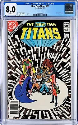 Buy New Teen Titans #27 CGC 8.0 (Jan 1983, DC) George Perez, Atari Force Preview • 33.07£