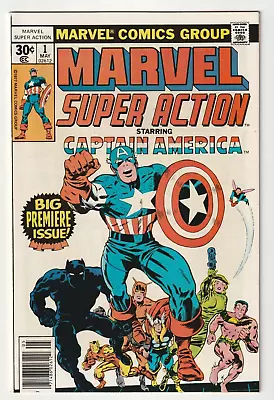 Buy Marvel Super Action Ft. Captain America #1 (Marvel Comics 1977) NM+ Unread Kirby • 18.18£