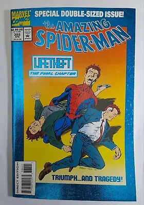 Buy Amazing Spiderman 388 VF+1994.Foil Cvr.Venom & Cardiac Backup St.Marvel Comics • 21.32£