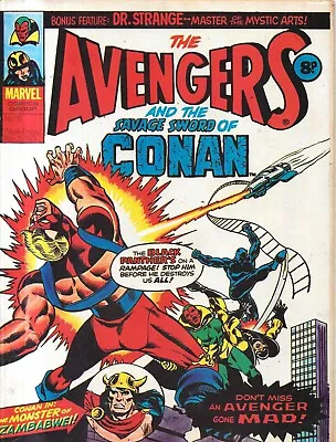Buy Vintage Marvel Avengers & Savage Sword Of Conan Comic No 113 Nov 15th 1975 • 0.99£