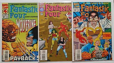Buy Fantastic 4 Four #393 394 395 + Marvel Action Hour Preview WOLVERINE SET 1994 VF • 9.55£