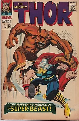 Buy Thor #135 Dec 1966 Good/VGC 3.0, 2nd App And Origin Of The High Evolutionary • 29.99£
