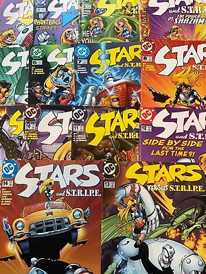 Buy STARS AND S.T.R.I.P.E.  #0, 1-14 Complete Set DC Comics Bags & Boards. NM+ • 89.95£