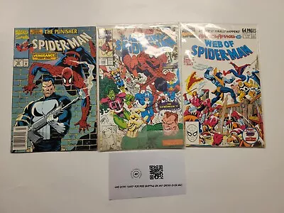 Buy 3 Spider-Man Marvel Comic Books # 32 + Amazing # 348 + Web Of Annual # 5 55 TJ3 • 8.29£