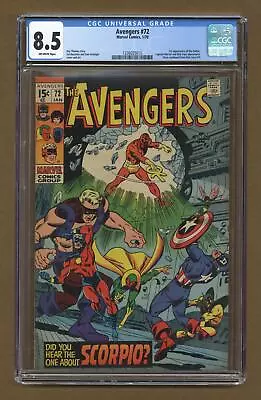 Buy Avengers #72 CGC 8.5 1970 1236025015 • 329.29£