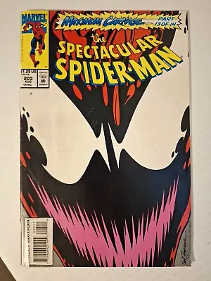 Buy Spectacular Spider-man #203 - Maximum Carnage! Marvel Comics, Venom, Symbiote! • 6.10£