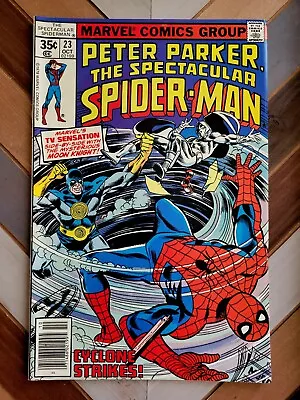 Buy Spectacular SPIDER-MAN #23 FN/VF (Marvel 1978) 1st Team-Up W MOON KNIGHT • 10.33£