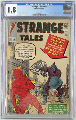 Buy Strange Tales 111 (1951) Cgc 1.8 2nd App Dr Strange 1st App Baron Mordo (slab... • 217.42£