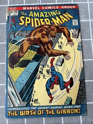 Buy #110 Of TheAmazing Spider-man Fine+ Cond. 1st App. Of The Gibbon  Vintage  • 39.59£