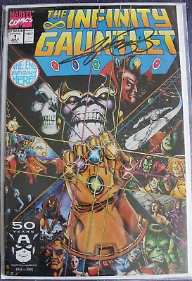 Buy The Infinity Gauntlet # 1 NM 1st Print Signed By George Perez • 29.95£