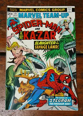 Buy MARVEL TEAM-UP #19 (1973 Marvel) Spider-Man & Ka-ZAR - GIL KANE Art - VF • 11.79£