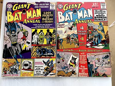 Buy Batman Annual 1 7 Lot 2 Silver Age Dc Comics 1961 • 32.16£