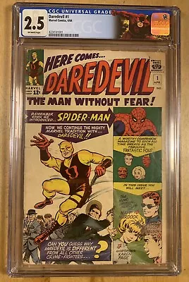 Buy Daredevil 1 1964 CGC 2.5 Off White Pages Custom CGC Label 1st Appearance Of DD • 1,660.28£