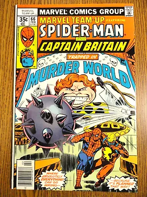 Buy Marvel Team-Up #66 Byrne Claremont Spider-man 1st Print Captain Britain Arcade • 24.01£
