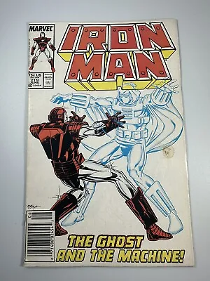Buy Iron Man 219 Newstand 1st Appearance Of Ghost • 7.91£