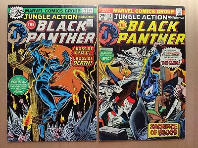 Buy Lot Of 2 Jungle Action 19 FN+ 21 FN 1976 Black Panther Vs The Klan W/ MVS • 54.97£