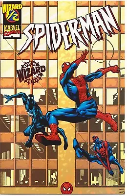 Buy Spider-man Wizard #1/2 Red Foil Variant 1998 Coa 2099 Black Marvel Comics Movie • 39.95£