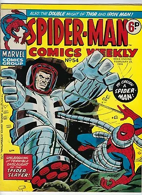 Buy SPIDER-MAN COMICS WEEKLY # 54 - 23 Feb 1974 - VG/FN 6.0 Iron Man Thor • 4.95£