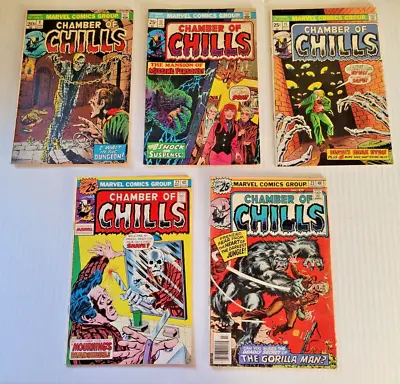 Buy Chamber Of Chills Comic Book Lot. #8 13 15 22 23. 1973 Marvel Horror • 28.27£