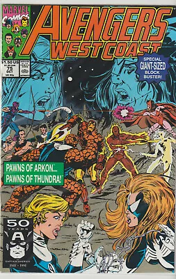 Buy Marvel Comics Avengers West Coast #75 Giant Sized 1st Print Vf • 2.25£