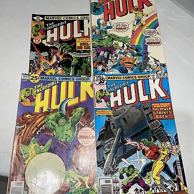 Buy The Incredible Hulk Comics #190,202,229,236 • 18.86£