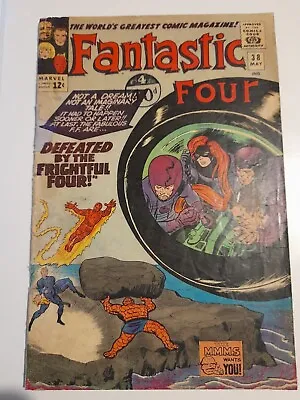 Buy Fantastic Four #38 May 1965 Good 2.0 2nd Team Appearance Of The Frightful Four • 19.99£