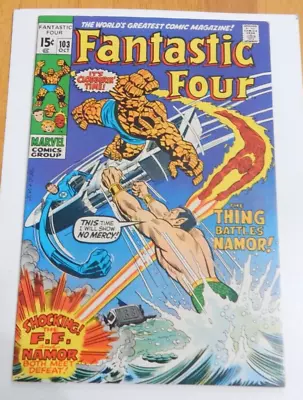 Buy Marvel Fantastic Four #103 Nm  App. Magneto Sub Mariner Dick Nixon • 159.90£