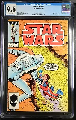 Buy Star Wars 86 CGC 9.6 NM+ White Pages Marvel Comics 1984 • 67.96£