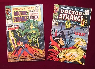 Buy Lot Of 2 STRANGE TALES (Doctor Strange/Nick Fury & SHIELD): #162, 168 (FN Range) • 19.67£