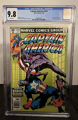 Buy Captain America #254 Cgc 9.8 Newsstand White Pages • 803.50£
