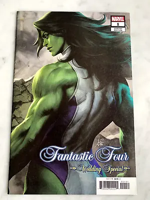 Buy Fantastic Four: Wedding Special #1 Awesome Artgerm She-Hulk Variant NM! (2018) • 5.70£