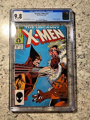 Buy Uncanny X-Men #222 CGC 9.8 (Marvel Comics 1987) Wolverine Vs. Sabretooth • 140.75£