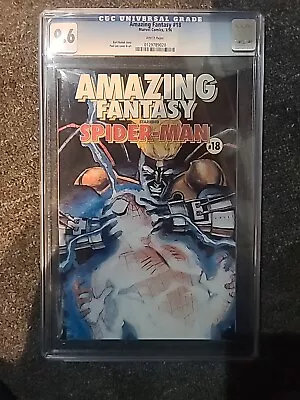 Buy Amazing Fantasy #18 (Marvel 96) CGC 9.6 White - 1st Full Supercharger 012978920 • 35.98£
