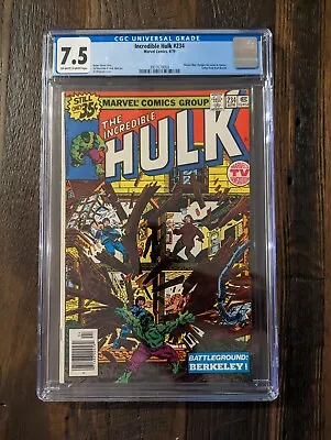 Buy Incredible Hulk #234, CGC 7.5, 1st Quasar-Marvel Man, Marvel Comics 1979, OW/WP • 35.58£