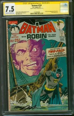 Buy Batman 234 CGC SS 7.5 Neal Adams Cover 8/1971 1st Two Face • 788.42£