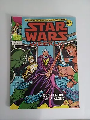Buy MARVEL Star Wars Weekly Issue #43   UK - Nov 1978 - Bronze Age Comic - Rare Vg • 10£