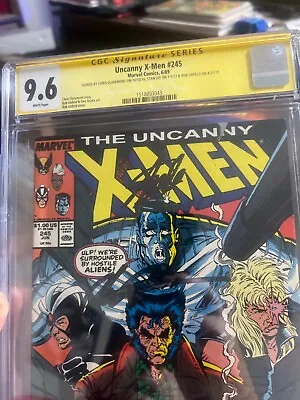 Buy Uncanny X-Men #245 SIGNED BY STAN LEE, CLAREMONT & LIEFELD! RARE HI-GRADE! NM+ • 712.54£