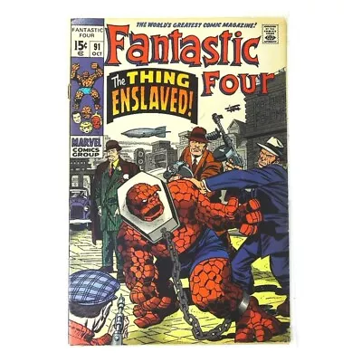 Buy Fantastic Four (1961 Series) #91 In Very Good + Condition. Marvel Comics [a • 18.09£