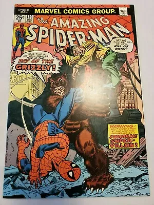 Buy Amazing Spider-man #139, VF- 7.5; 1st Appearance Grizzly; MVS Intact • 30.38£