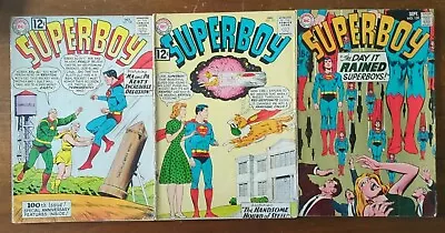 Buy Superboy #100 101 & 159 - Lot 1st App Phantom Zone Villains Krypto Robots - 1962 • 15.76£