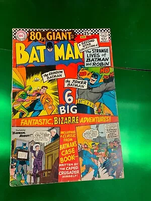 Buy Batman #182 Giant RAINBOW BATMAN READER Moldoff Robin Joker Prof. Zero • 3.55£
